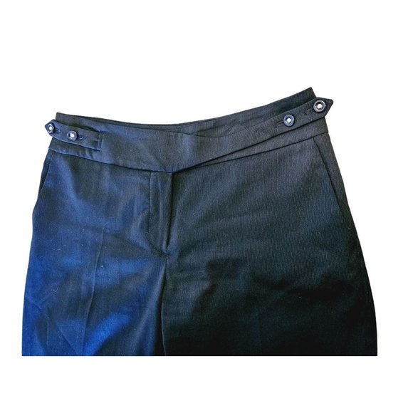 Aritzia Orssay dress pants size 36 Woman's pinstripe navy blue boot cut low rise - Picture 2 of 9